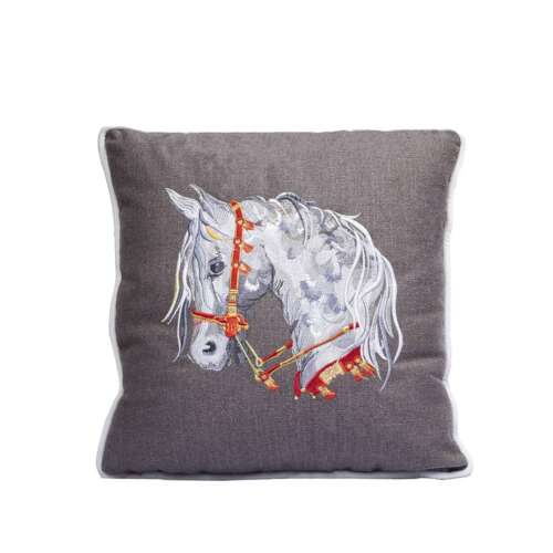 Cozy Arabian Horse Face Cushion