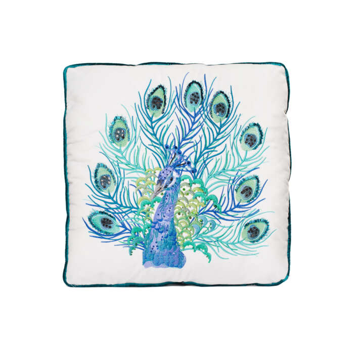 Lively Peacock Cushion