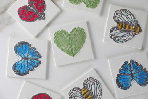 Spring Love Coasters - Set of 4
