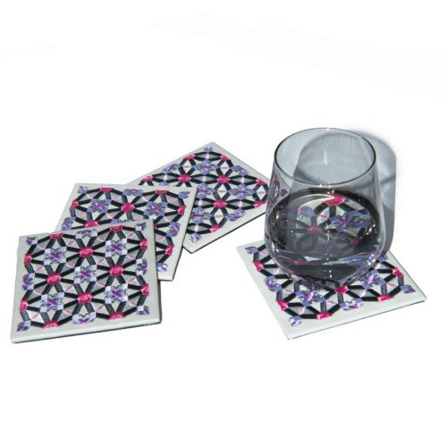 Oriental Coasters - Set of 4