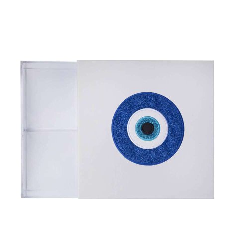 Eye glitter leather acrylic box