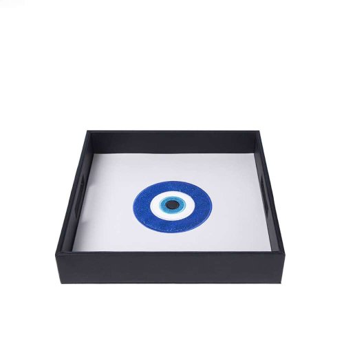 Eye Glitter Leather Tray