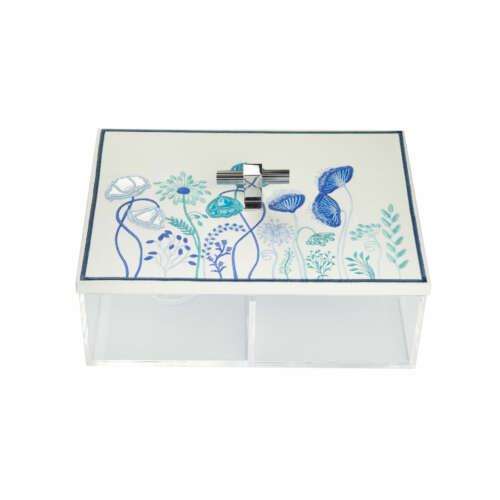 Blue floral box