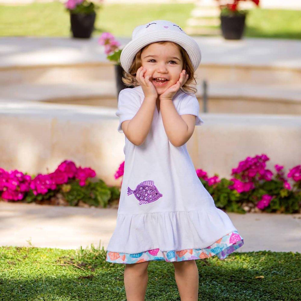 Purple Fish Coverup Purple Fish Coverup