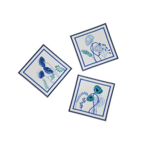Blue floral Coasters