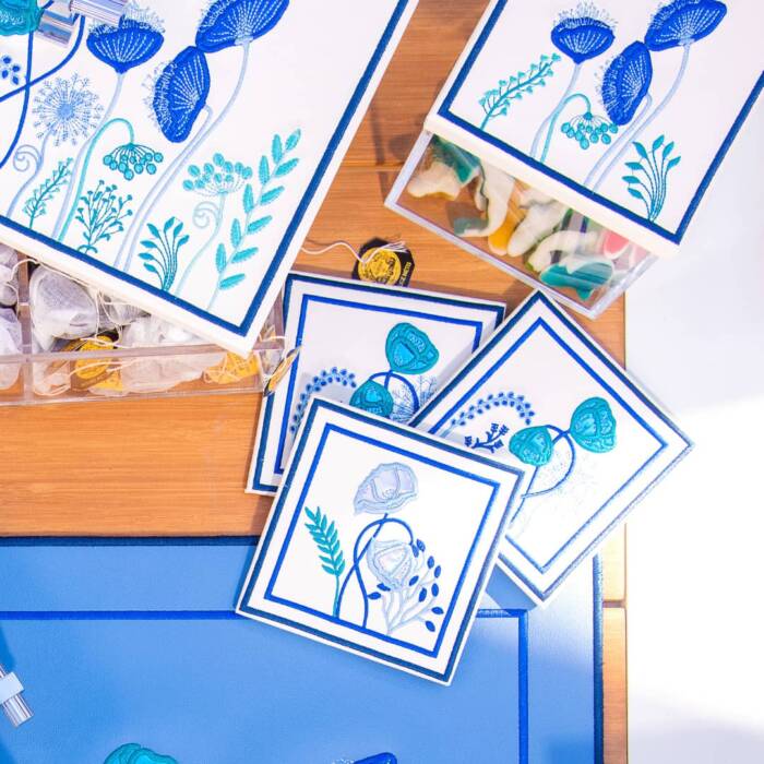 Blue Floral Mini Box