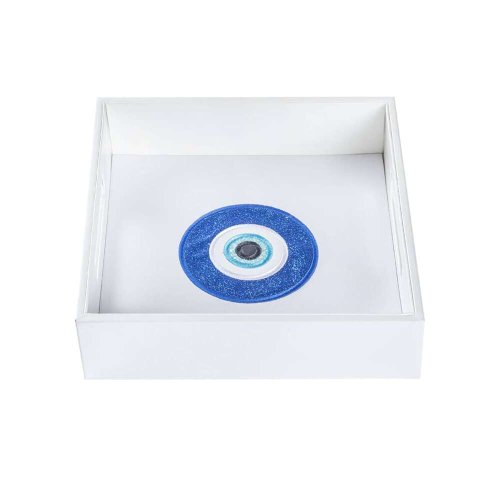Mini Eye Glitter Leather Tray